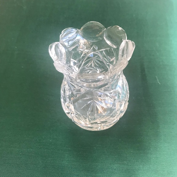 Crystal Bud Vase or mini candle votive - Picture 8 of 8